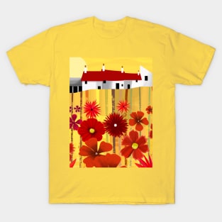 Field of Red Flowers T-Shirt